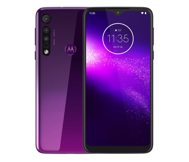 Motorola One Macro 4/64GB Dual SIM IPX2 Ultra Violet + etui - 527986 - zdjęcie